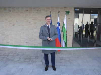 Robert Golob- 05.03.2026 - odprtje stanovanjske soseke Zvezna ulica, v kateri je 87 najemni&scaron;kih stanovanj//FOTO: Jaka Gasar