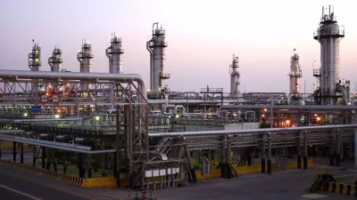 FILE PHOTO: A view shows Saudi Aramco's Abqaiq oil facility in eastern Saudi Arabia in this undated handout photo.  Courtesy Saudi Aramco/Handout via REUTERS  ATTENTION EDITORS - THIS PICTURE WAS PROVIDED BY A THIRD PARTY