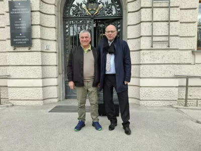 Cirir Cerar in odvetnik Žiga Klun