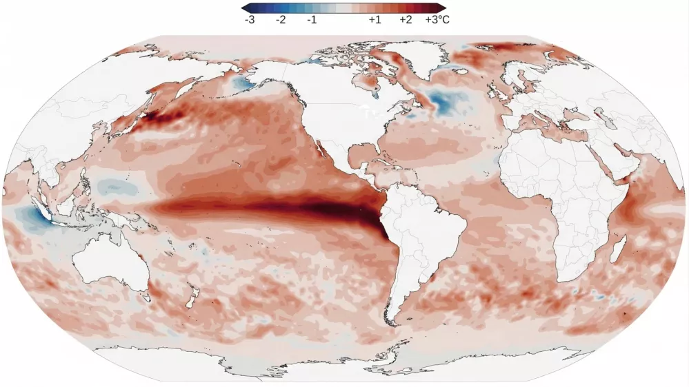 Napovedi kažejo, da bi se lahko avgusta poleti razvil super El Ni&ntilde;o. / Foto: Ecmwf