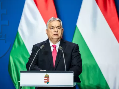 FILED - 05 January 2026, Hungary, Budapest: Hungarian Prime Minister Viktor Orban speaks during his annual press conference in Budapest. Photo: Marton Monus/-/dpa