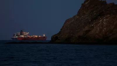 The Callisto tanker sits anchored as the traffic is down in the Strait of Hormuz, amid the U.S.-Israeli conflict with Iran, in Muscat, Oman, March 10, 2026. REUTERS/Benoit Tessier