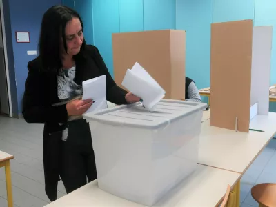 Kmetijsko gozdarska zbornica Slovenije (KGZS), volitve v svet zbornice 2024, voli&scaron;če Ljutomer. Foto: Tatjana Pihlar 