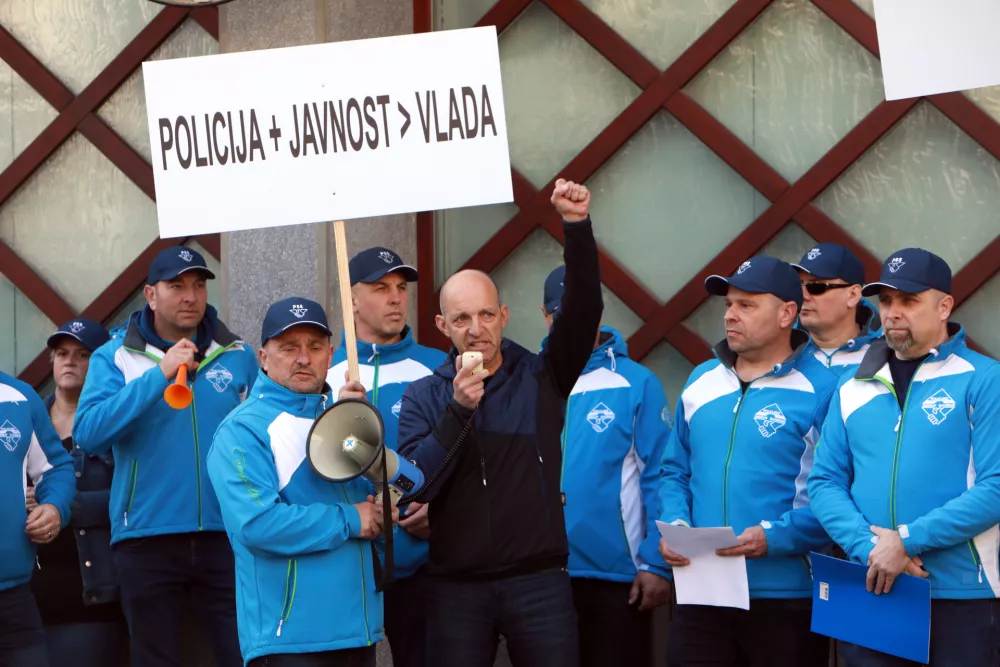 12.03.2026 - stavka policistovFoto: Tomaž Skale