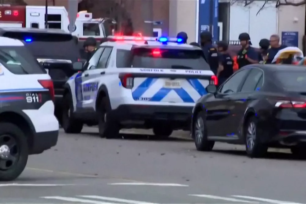 Police deploy after a gunman opened fire at Old Dominion University in Norfolk, U.S., March 12, 2026, in a still image from video.  ABC Affiliate WVEC via REUTERS.   NO RESALES. NO ARCHIVES THIS IMAGE HAS BEEN SUPPLIED BY A THIRD PARTY. MANDATORY CREDIT.