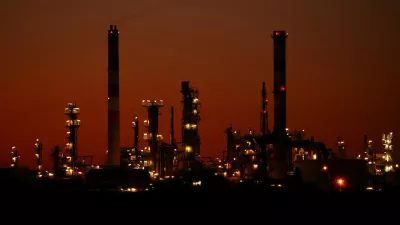 A French oil Esso refinery at the sunset in Fos-sur-Mer, France, March 12, 2026. REUTERS/Manon Cruz
