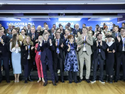 Robert Golob- 14.02.2026 - Predstavitev kandidatov stranke Gibanje Svoboda za prihajajoče volitve//FOTO: Jaka Gasar