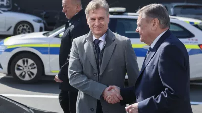 Robert Golob, Zoran Janković- 05.03.2026 - odprtje stanovanjske soseke Zvezna ulica, v kateri je 87 najemniških stanovanj//FOTO: Jaka Gasar