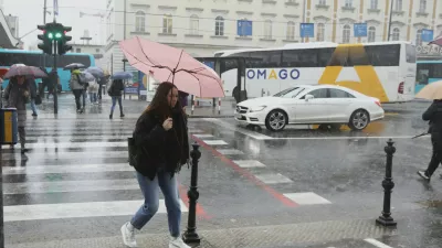 28.01.2025 - Nevihta v Ljubljani - dež - Foto: Luka Cjuha