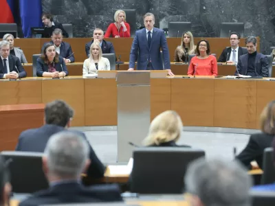 Državni zbor, DZ, poslanska vpra&scaron;anja, 3. 2. 2026, Robert Golob. Foto: Jaka Gasar