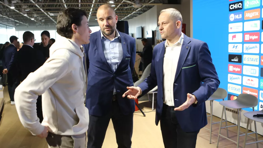 18.3.2026 - Anovinarska konferenca, na kateri bodo člani organizacijskega komiteja Planica predstavili vse podrobnosti organizacije leto&scaron;njega finala svetovnega pokala.Foto: Luka Cjuha