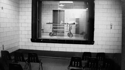 This is a view of the execution chamber at Stateville Prison in Joliet, Ill., as seen from the witness room, date unknown. (AP Photo)