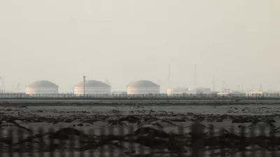 FILE PHOTO: QatarEnergy's liquefied natural gas (LNG) production facilities, amid the U.S.-Israeli conflict with Iran, in Ras Laffan Industrial City, Qatar March 2, 2026. REUTERS/Stringer/File Photo