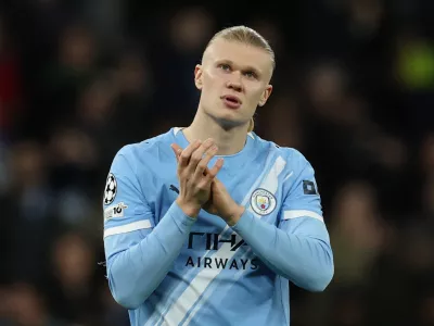 Soccer Football - UEFA Champions League - Round 16 - Second Leg - Manchester City v Real Madrid - Etihad Stadium, Manchester, Britain - March 17, 2026 Manchester City's Erling Haaland looks dejected after the match REUTERS/Phil Noble