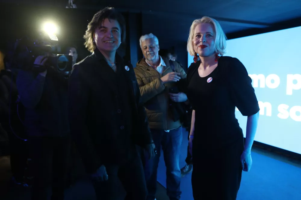 Gibanje Svoboda22.3.2026 - volitve v državni zbor 2026 - parlamentarne volitve 2026 - spremljanje izidov volitrvFoto: Luka Cjuha