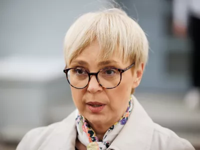 Radomlje, Kulturni dom.Volitve v drzavni zbor 2026.Izjava za medije predsednice republike Natase Pirc Musar ob oddaji glasu.