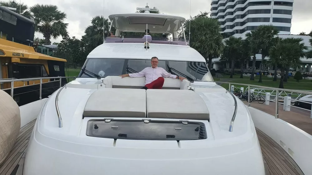 EXCLUSIVE: Story from Jam Press (Move UK Millionaire)'I ditched bleak Britain and moved to a country I had never visited before &ndash;&nbsp;now I'm worth Ł20m'A man who 'ditched bleak Britain' to move to a country he had never visited before has revealed that the decision has left him worth Ł20m.Andrew Stocks had longed to "break free" from the UK ever since he was a child.And so, as soon as he was old enough, he took the skills learned while working at his family's caravan park and decided to settle 6,000 miles away in Thailand.He had never visited the country before, nor had any job or housing lined up when he arrived.But, after coming up with a savvy business idea, he quickly found his feet and is now worth a whopping Ł20 million."[When I first] arrived in Thailand, I noticed my money started to go down quickly," Andrew, from Devon, told Absolutely Business."Much more quickly than I thought.05 Mar 2026Pictured: Story from Jam Press (Move UK Millionaire)Pictured: Andrew on one of his boats.'I ditched bleak Britain and moved to a country I had never visited before &ndash;&nbsp;now I'm worth Ł20m'A man who 'ditched bleak Britain' to move to a country he had never visited before has revealed that the decision has left him worth Ł20m.Andrew Stocks had longed to "break free" from the UK ever since he was a child.And so, as soon as he was old enough, he took the skills learned while working at his family's caravan park and decided to settle 6,000 miles away in Thailand.He had never visited the country before, nor had any job or housing lined up when he arrived.But, after coming up with a savvy business idea, he quickly found his feet and is now worth a whopping Ł20 million."[When I first] arrived in Thailand, I noticed my money started to go down quickly," Andrew, from Devon, told Absolutely Business."Much more quickly than I thought; so I knew I had to do something."I never believed I'd fa.,Image: 1080202067, License: Rights-managed, Restrictions: NO Australia, Germany, Norway, South Korea, Sweden, United Kingdom, United States, Unknown Country, Model Release: no, Pictured: Andrew Stocks