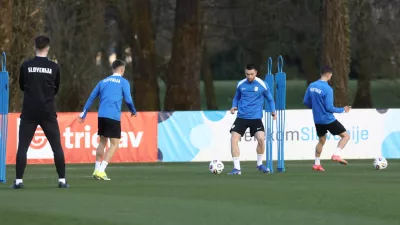 23.3.2026 trening nogometna reprezentanca slovenije.Foto Luka Cjuha