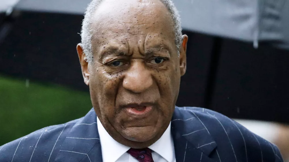 FILE - Bill Cosby arrives for a sentencing hearing following his sexual assault conviction at the Montgomery County Courthouse in Norristown Pa, on Sept. 25, 2018. (AP Photo/Matt Rourke, File)
