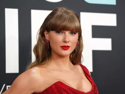 FILE - Taylor Swift arrives at the 67th annual Grammy Awards on Sunday, Feb. 2, 2025, in Los Angeles. (Photo by Jordan Strauss/Invision/AP, File)