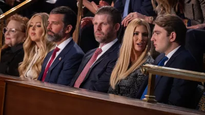 WASHINGTON, DC - FEBRUARY 24: President Trump's children are seen in the chambers of the U.S. House of Representatives ahead of President Trump's State of the Union address in Washington, DC on February 24, 2026. Nathan Posner / AnadoluNo Use USA No use UK No use Canada No use France No use Japan No use Italy No use Australia No use Spain No use Belgium No use Korea No use South Africa No use Hong Kong No use New Zealand No use Turkey