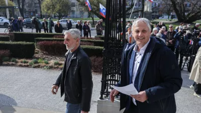 Aleš Primc- 10.03.2026 - Na vrhovnem sodišču obravnava tožbe, s katero pobudniki izpodbijajo veljavnost referenduma o pravici do pomoči pri prostovoljnem končanju življenja - protest koalicije nasprotnikov zakona//FOTO: Jaka Gasar