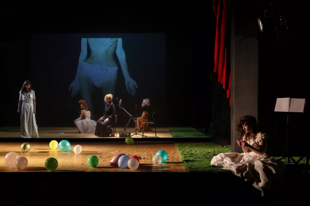 Tekst telesa avtorica Anja Novak &minus; Anjuta režija Tja&scaron;a Črnigoj