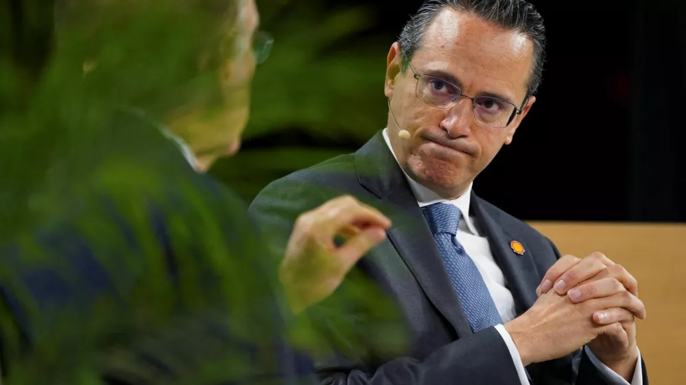 Shell CEO Wael Sawan reacts during the CERAWeek energy conference 2026 in Houston, Texas, U.S., March 24, 2026. REUTERS/Danielle Villasana