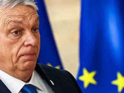 Hungarian Prime Minister Viktor Orban arrives for a European Union leaders' summit in Brussels, Belgium, March 19, 2026. REUTERS/Yves Herman