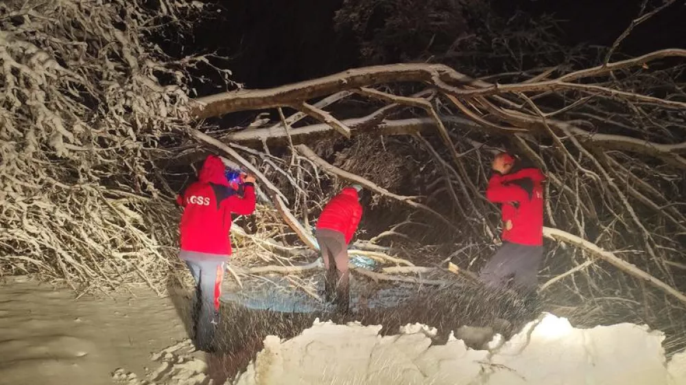 Re&scaron;evalna akcija za ujeto družino. Foto: HGSS