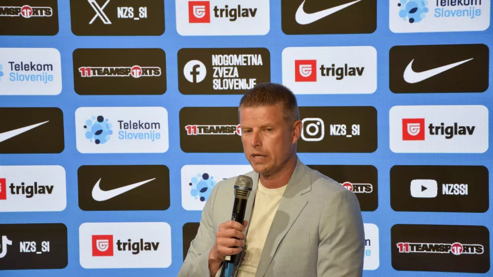 05.06.2025 - novinarska konferenca selektorja Slovenije, Andrej Razdrh - selektor foto:voranc kramberger