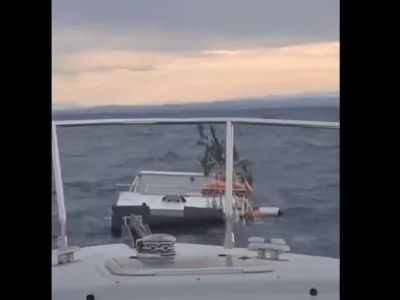 Prizor, na katerega je naletela re&scaron;evalna posadka. 