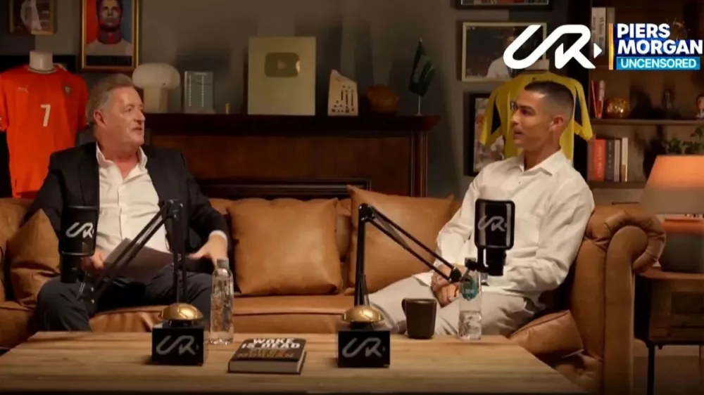 Cristiano Ronaldo, Piers Morgan. Foto: Profimedia