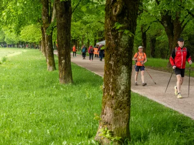 Ljubljana.Zadnji dan pohoda Pot ob zici so 35-kilometrsko traso okoli Ljubljane napolnili pohodniki in tekaci.