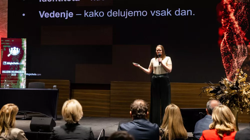 Event Ugledni Delodajalec 2025 by MojeDelo.com on March 26, 2026 at Grand Plaza in Ljubljana, Slovenia. Photo by Vid Ponikvar/ Sportida