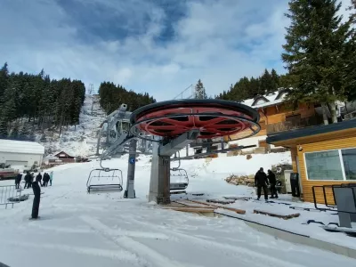 Nova žični&scaron;ka naprava na Golteh