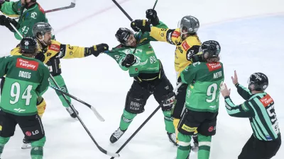 - 31.03.2026 - hokej - druga polfinalna tekma med Olimpija: Pustertal v ligi ICEHL//FOTO: Jaka Gasar
