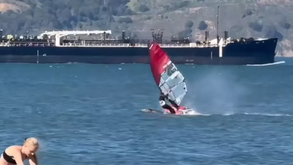 Trenutek nesreče / Foto: Zajem Zaslona