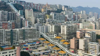 Wushan,China.14th January 2026. The aerial photos captured the soon-to-be-operational Goddess Escalator (Shenn&uuml; Da Futi) located in Wushan County, southwest China's Chongqing Municipality, January 14, 2026. The Goddess Escalator project is built along the existing north-south urban central axis of Shenn&uuml; Avenue. It is a multi-level electric escalator system designed as a key vertical transit corridor for the city, with a total longitudinal length of approximately 905 meters, surpassing the Chongqing Crown Escalator. The total vertical lift height is over 240 meters, equivalent to the height of an 80-story building. The project includes 21 escalators, 8 elevators (including barrier-free bridge elevators), 4 moving walkways, 2 pedestrian footbridges, and 2 crossover passages. Once operational, travel time along the upper and lower sections of Shenn&uuml; Avenue will be reduced from nearly one hour to about 20 minutes, significantly facilitating daily commuting for residents and sightseeing for tourists. Credit: He Penglei/China News Service/Alamy Live News,Image: 1066197235, License: Rights-managed, Restrictions: Usage restrictions: Advertising and promotion,Commercial electronic,Consumer goods,Direct mail and brochures,Indoor display,Internal business usage,Personal use, Model Release: no