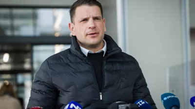 Ljubljana, sedez Gibanja Svoboda.Sestanek predsednika Gibanja Svoboda Roberta Goloba s predstavniki list oz. strank, ki so bile na volitvah izvoljene v parlament.Izjava predsednika Resnice Zorana Stevanovica ob odhodu.