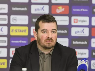 - &scaron;portni direktor Goran Boromisa,- 10.01.2025. - Novinarska konferenca NK Olimpije pred odhodom na priprave v &Scaron;panijo.//FOTO: Bojan Velikonja