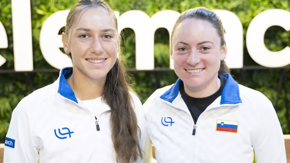 Kaja JuvanTamara Zidan&scaron;ek06.11.2025 -Tenis, konferencaFOTO: Nik Erik Neubauer