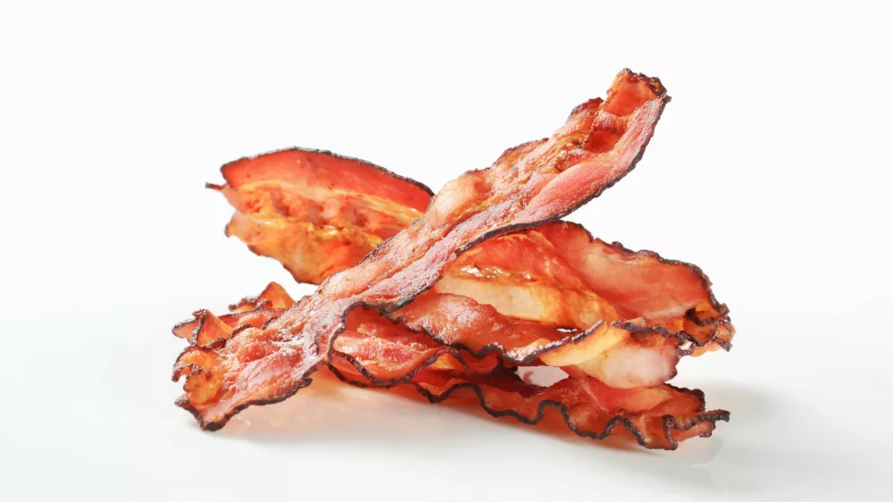 Crispy pan-fried strips of bacon