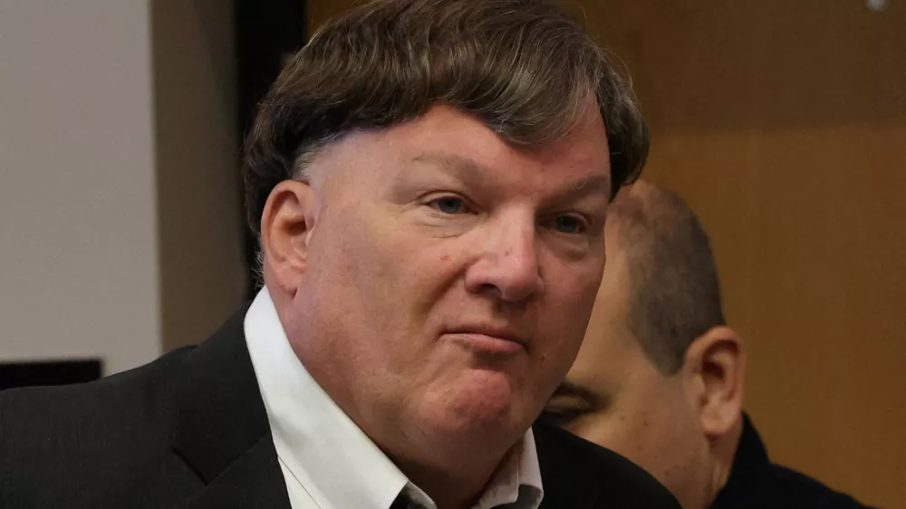 Rex A. Heuermann, who was accused of the murders of eight women during a 17-year killing spree, in which he had been dubbed the Gilgo Beach serial killer, reacts on the day he pleads guilty at court in Riverhead, New York, U.S. April 8, 2026. James Carbone/Pool via REUTERS   TPX IMAGES OF THE DAY