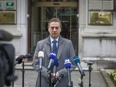 Predsednik vlade Robert Golob30.3.2026 - Predsednica republike Nata&scaron;a Pirc Musar bo v uradu predsednice (Erjavčeva 17) na neformalne pogovore sprejela predsednico in predsednike strankFoto: Luka Cjuha