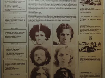 Fotografija iz razvpite plo&scaron;če skupine Buldožer Pljuni istini u oči / Foto: Ovitek