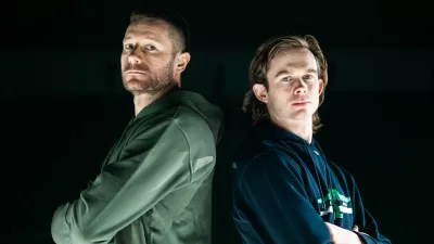 Ljubljana, Hala Tivoli.Nova hokejista HK Olimpija Ljubljana Jan Urbas in Ziga Jeglic.Foto: Domen Jancic