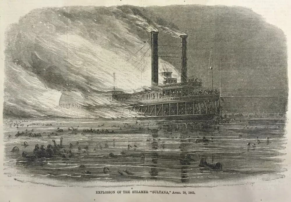 Upodobitev nesreče v takratnem tisku / Foto: Wikipedia