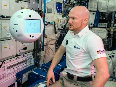 Alexander Gerst v času, ko je bival v vesolju. / Foto: European Space Agency