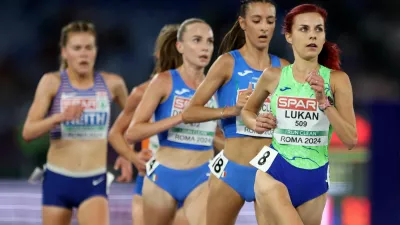 Athletics - European Athletics Championships - Stadio Olimpico, Rome, Italy - June 11, 2024 Slovenia's Klara Lukan in action during the women's 10,000m final REUTERS/Manon Cruz